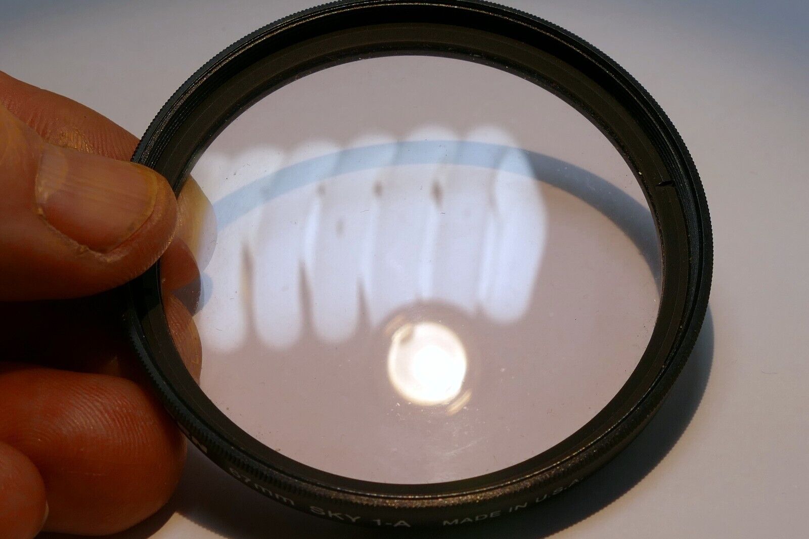 Tiffen 67mm filter made in USA 1A Sky skylight warming for overcast day
