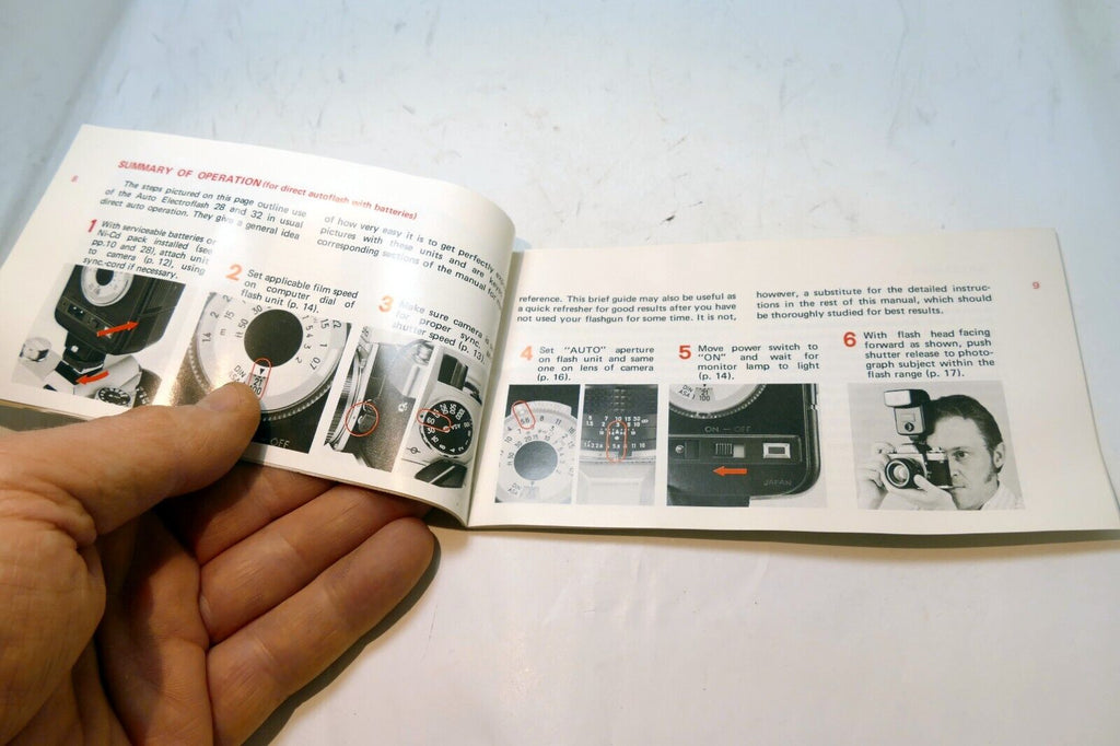 Minolta 28 32 Owner's Flash  Instructions  guide manual English EN