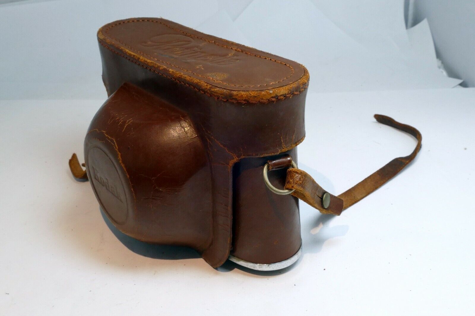 Case for Retinette Kodak  camera  vintage leather brown