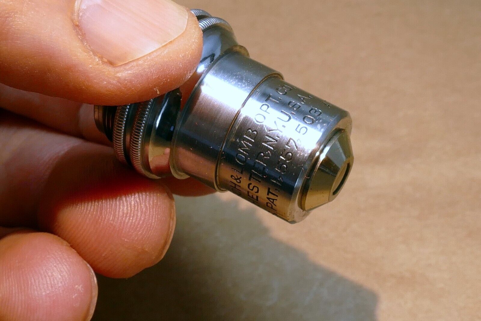 Bausch Lomb 10X 16mm 0.25 Divisible Microscope Objective Rochester NY