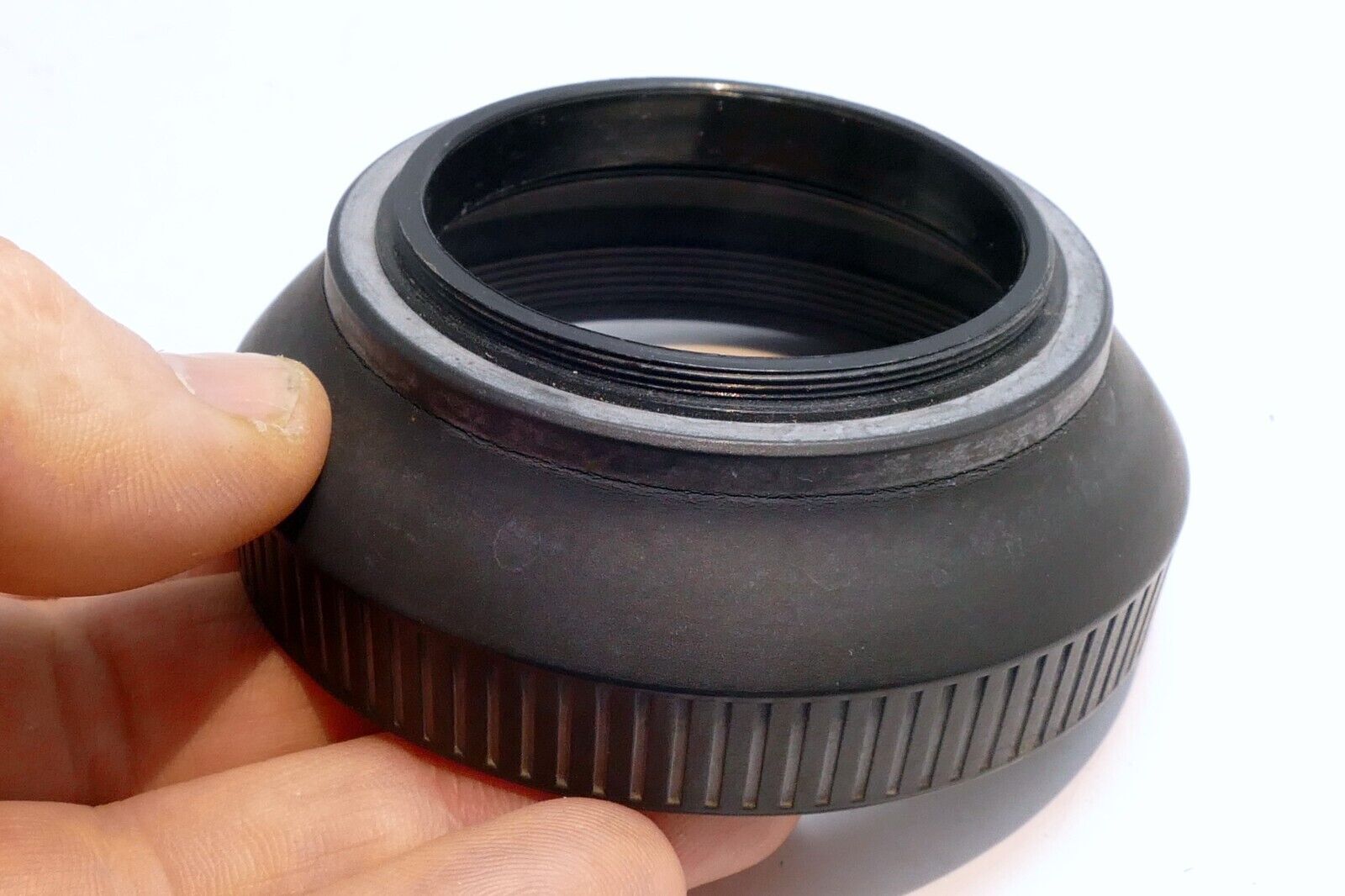 52mm Rubber Double Threaded Lens Hood Shade for 28mm f2.8 collapsible