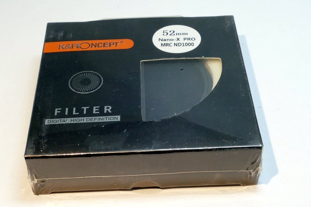 52mm K&F Nano X ND 1000 3.0 10 Stop Neutral Density Lens Filter IR Multi-Coated