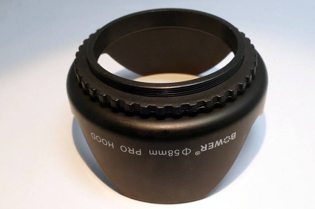 58mm Lens Hood  Shade threaded plastic screw in