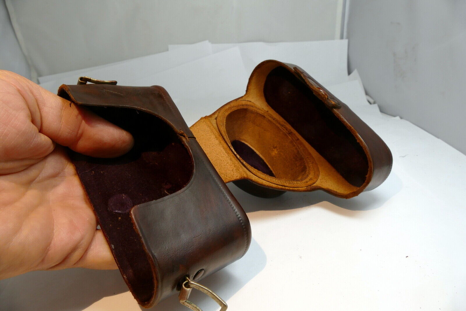 Leather case for Skymaster Pax Camera w/ 45mm F3.5 Luminor lens