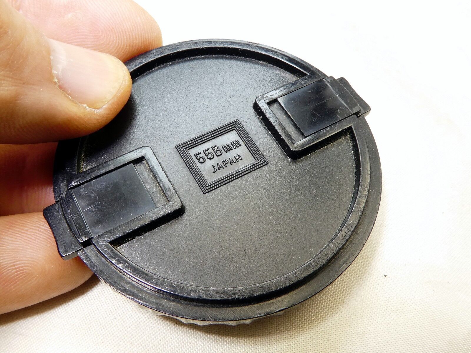 55mm Lens Front Cap Black Plastic  Black made in Japan