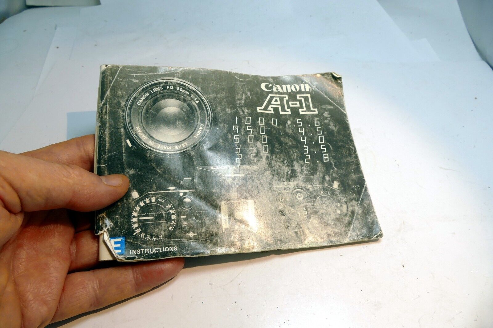Canon A-1 Camera Manual Original Instruction Guide Book A1  English EN