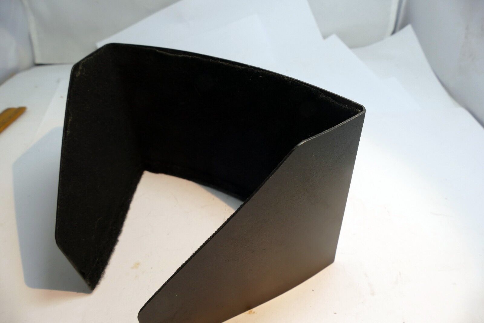 16mm hard  LCD Hood for Camcorder Sunshade shade screen with hoop and loop