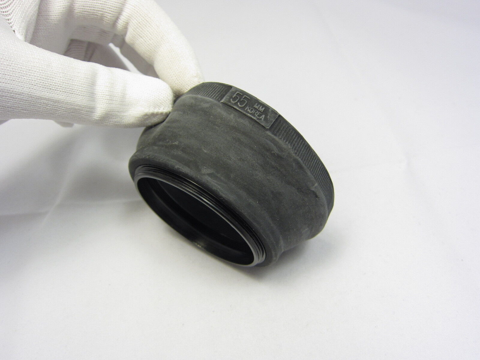 Used Unknown Brand 55mm Collapsible Rubber Lens Hood Made in Korea N102013