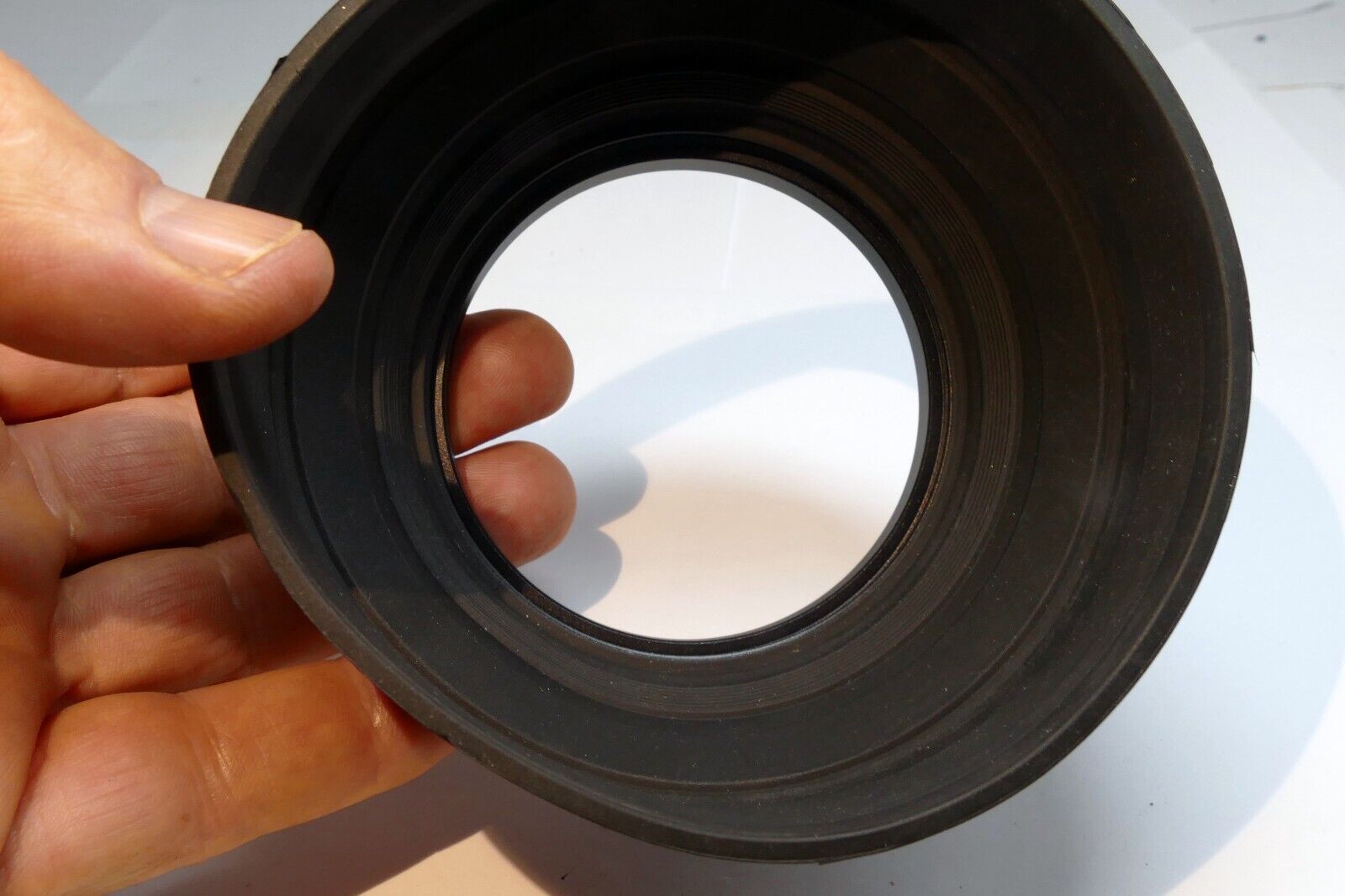 72mm rubber lens hood 3-way collapsible double threaded wide angle telephoto