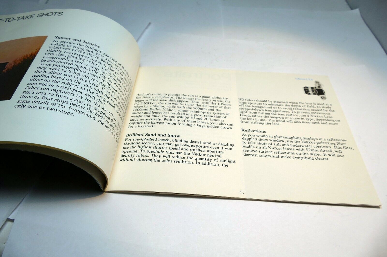 Nikon F Camera  Brochure Lens Photography Guide (EN) 1970 standard prism