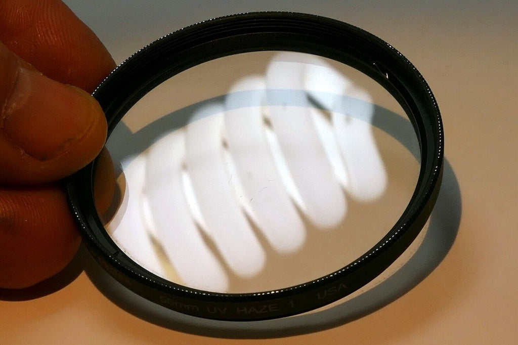 Tiffen 55mm UV  Haze-1 Filter Clear glass  made in USA