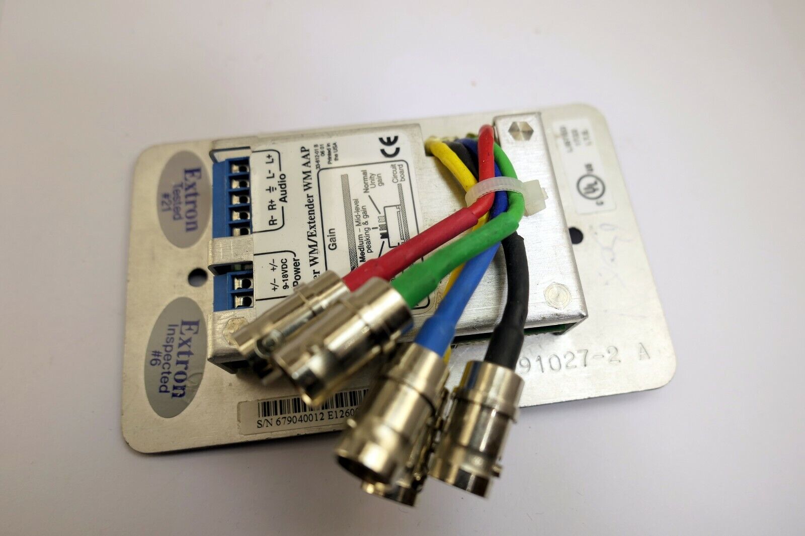 EXTRON EXTENDER WM Externer WM AAP Audio PC Input