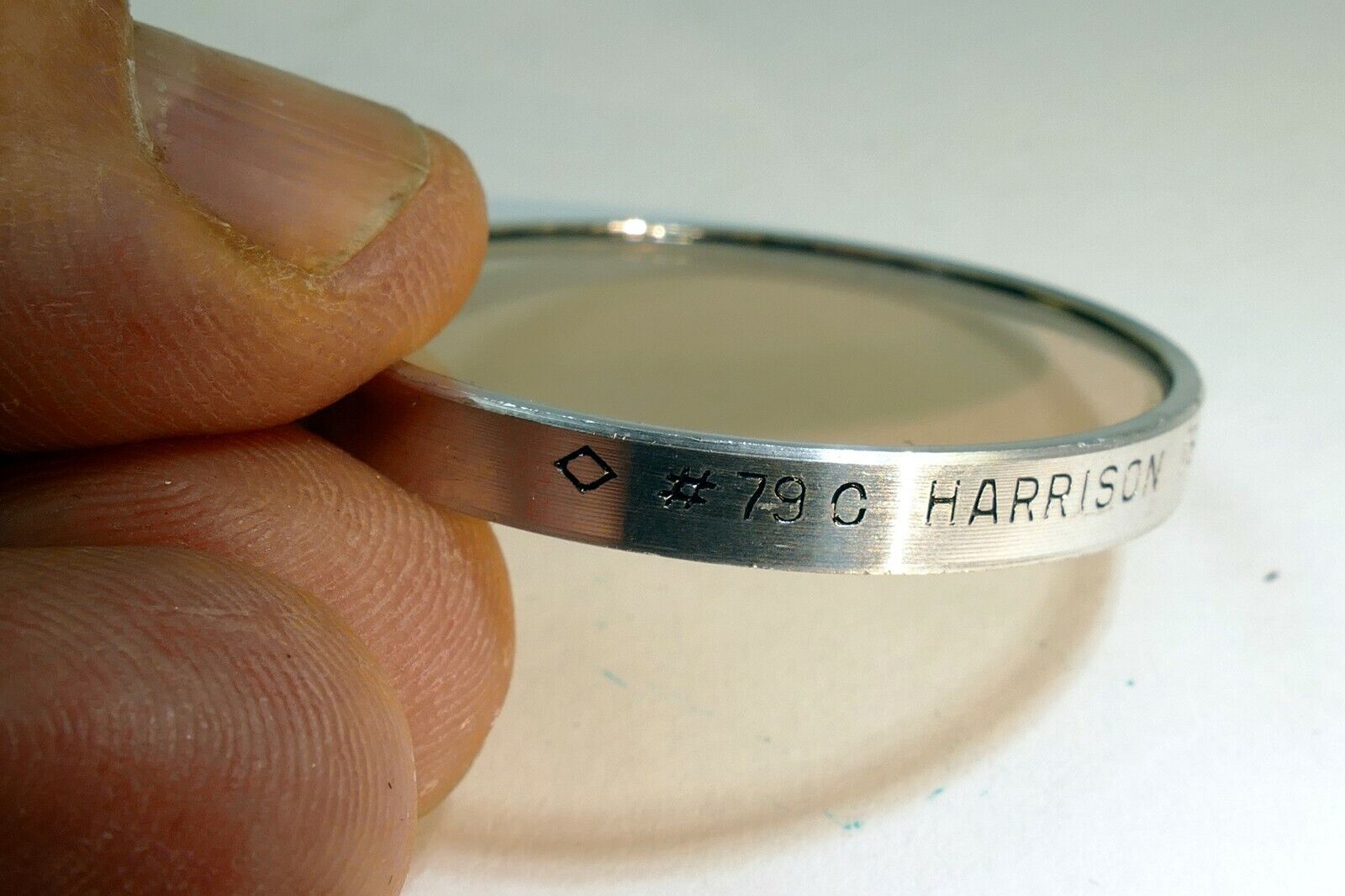 Harrison No 3 USA Lens Filter series 6 VI drop in 41.5mm OD 81C  light amber