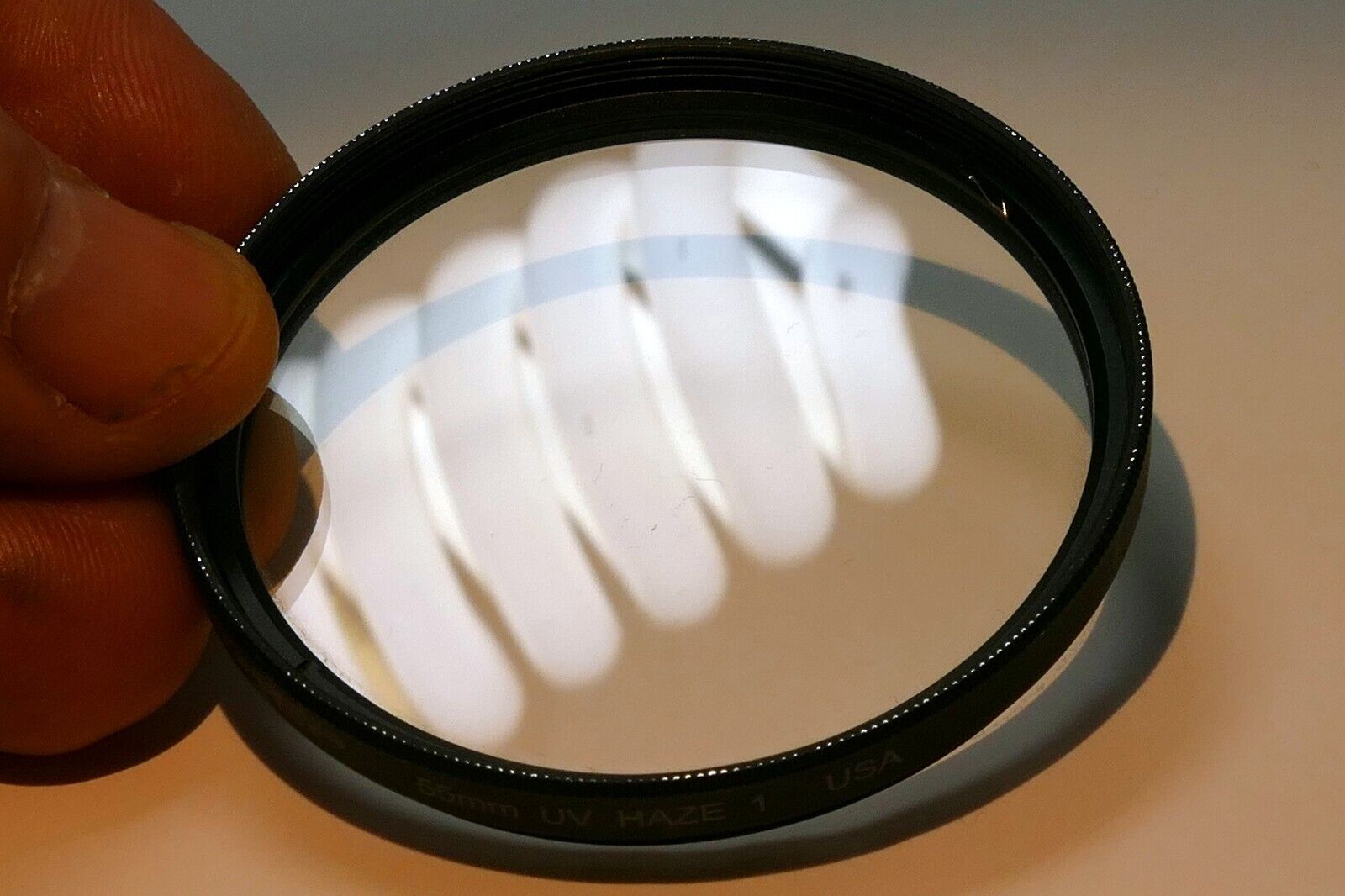 Tiffen 55mm UV  Haze-1 Filter Clear glass  made in USA