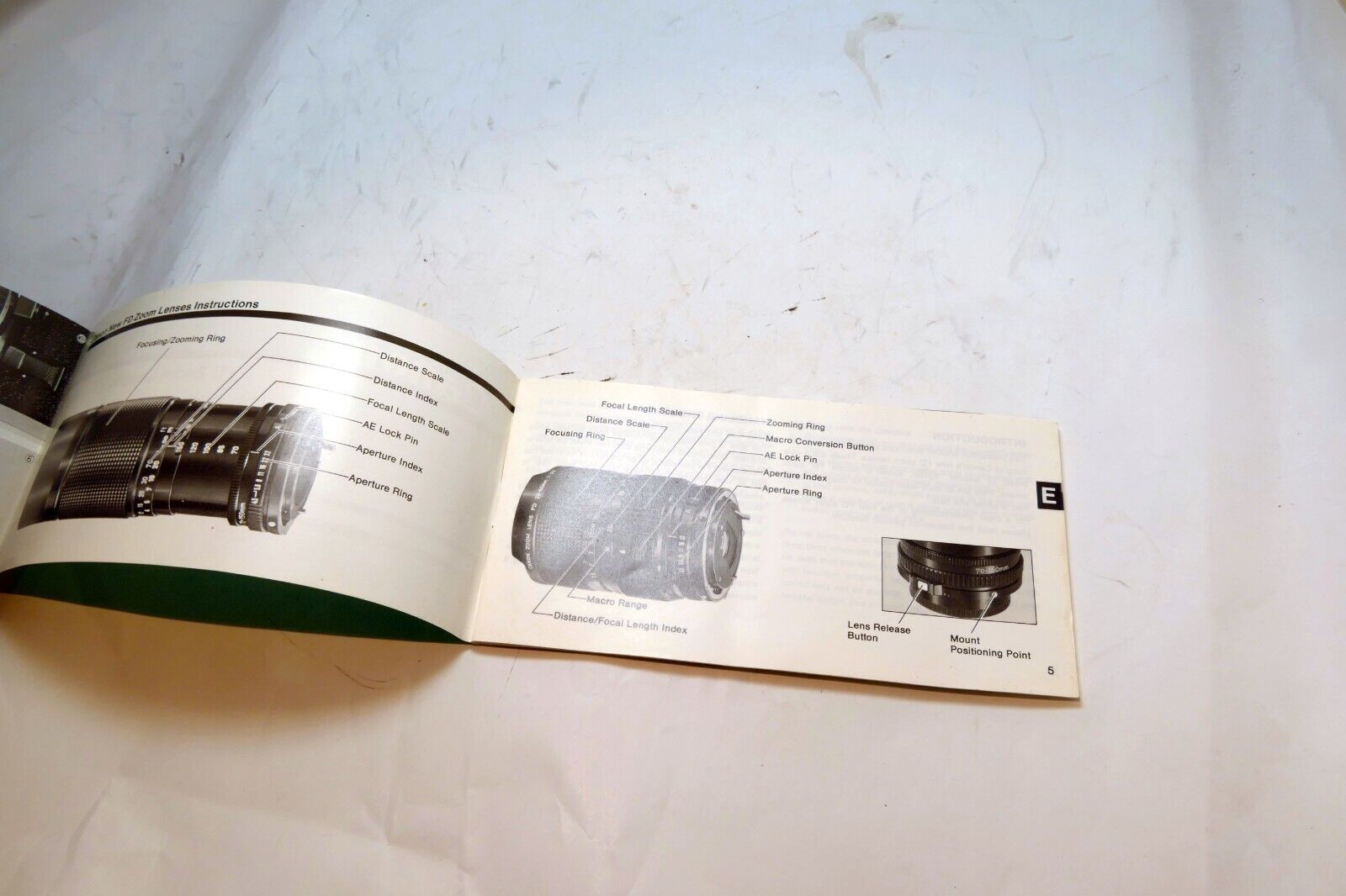 Canon FD ZOOM Lens Sales Brochure guide Instructions