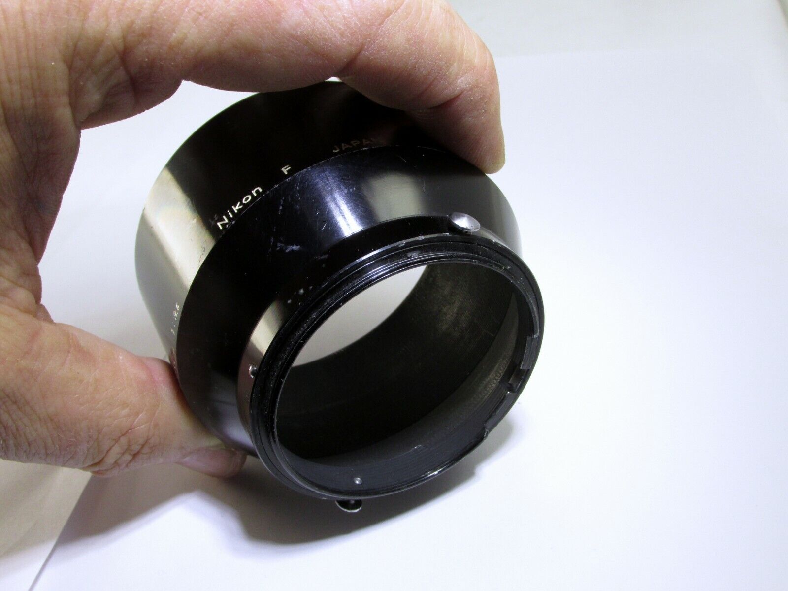 Nikon F Hood Shade Metal clip on for 13.5cm f3.5 85mm f2.0 10.5cm f2.5 Nikkor