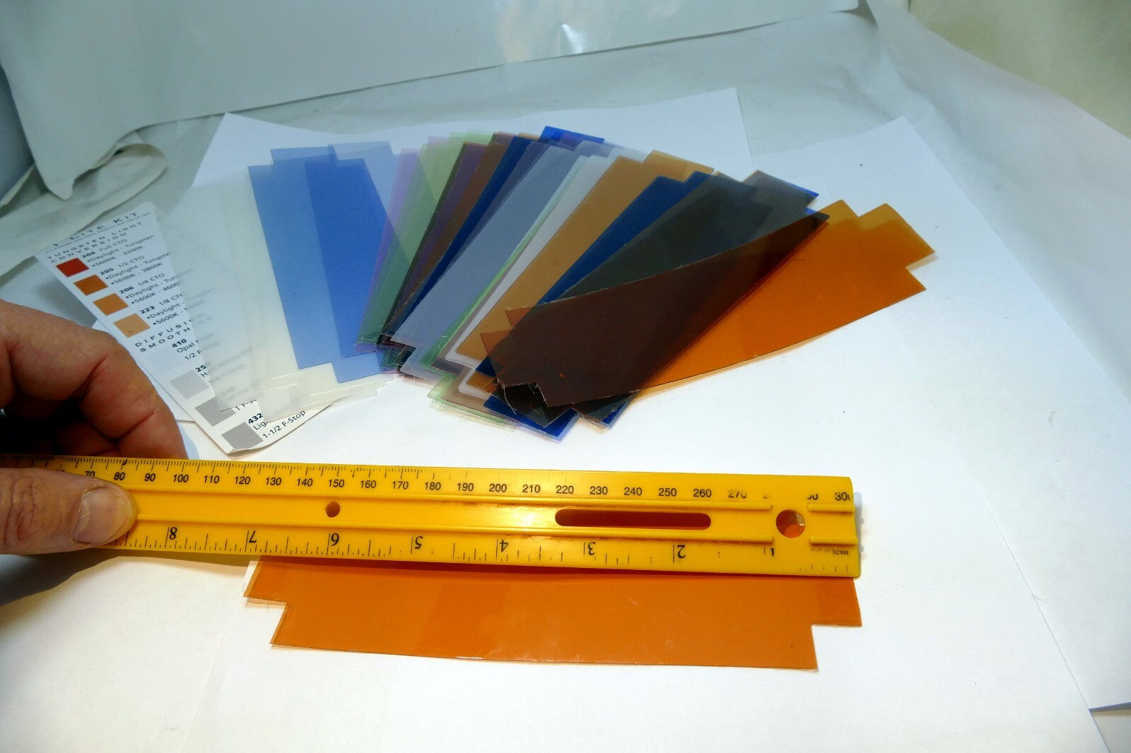 Lite Panel Kit Color filter Gel 57X170mm flash system light conversion diffusion