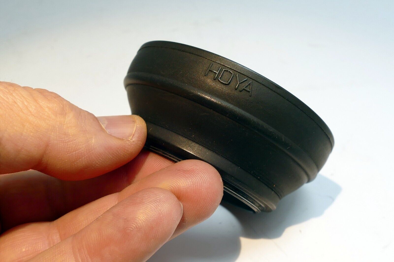 49mm Lens Hood Shade rubber threaded screw in