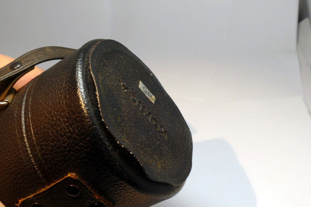 Konica Hexanon  85mm f1.8  AR empty  Hard case for lens genuine OEM vintage