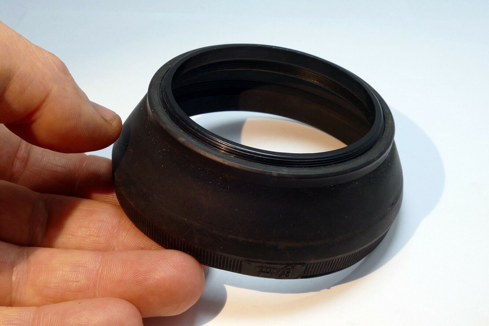 67mm Rubber Lens Hood Shade collapsible  telephoto double threaded