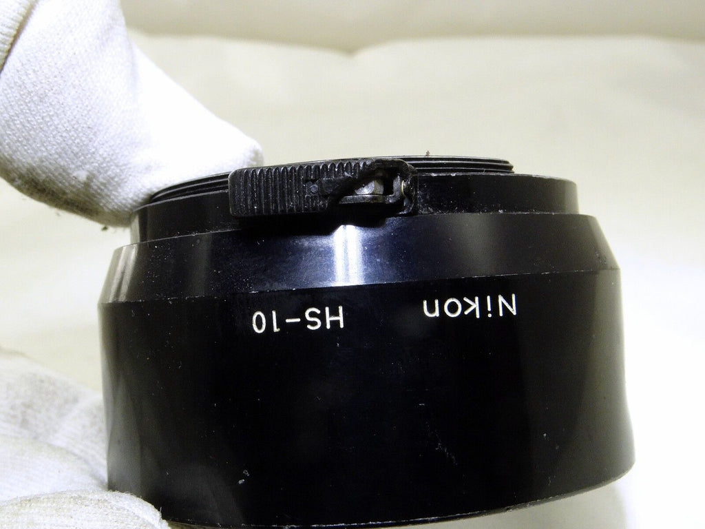 Nikon HS-10 Hood Shade Metal clip on for 135mm f3.5 85mm f2.0 105mm Genuine EOM