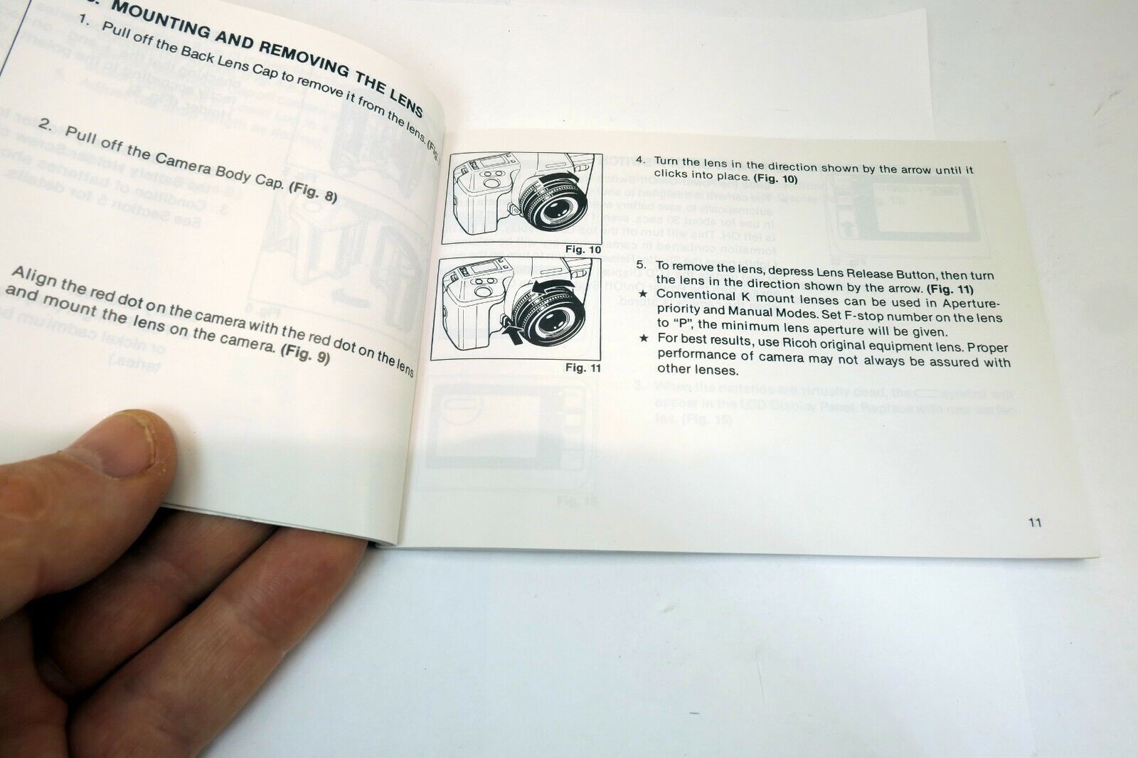 Ricoh XR KR-10M Camera Guide Owner's Manual English Espanol E ES
