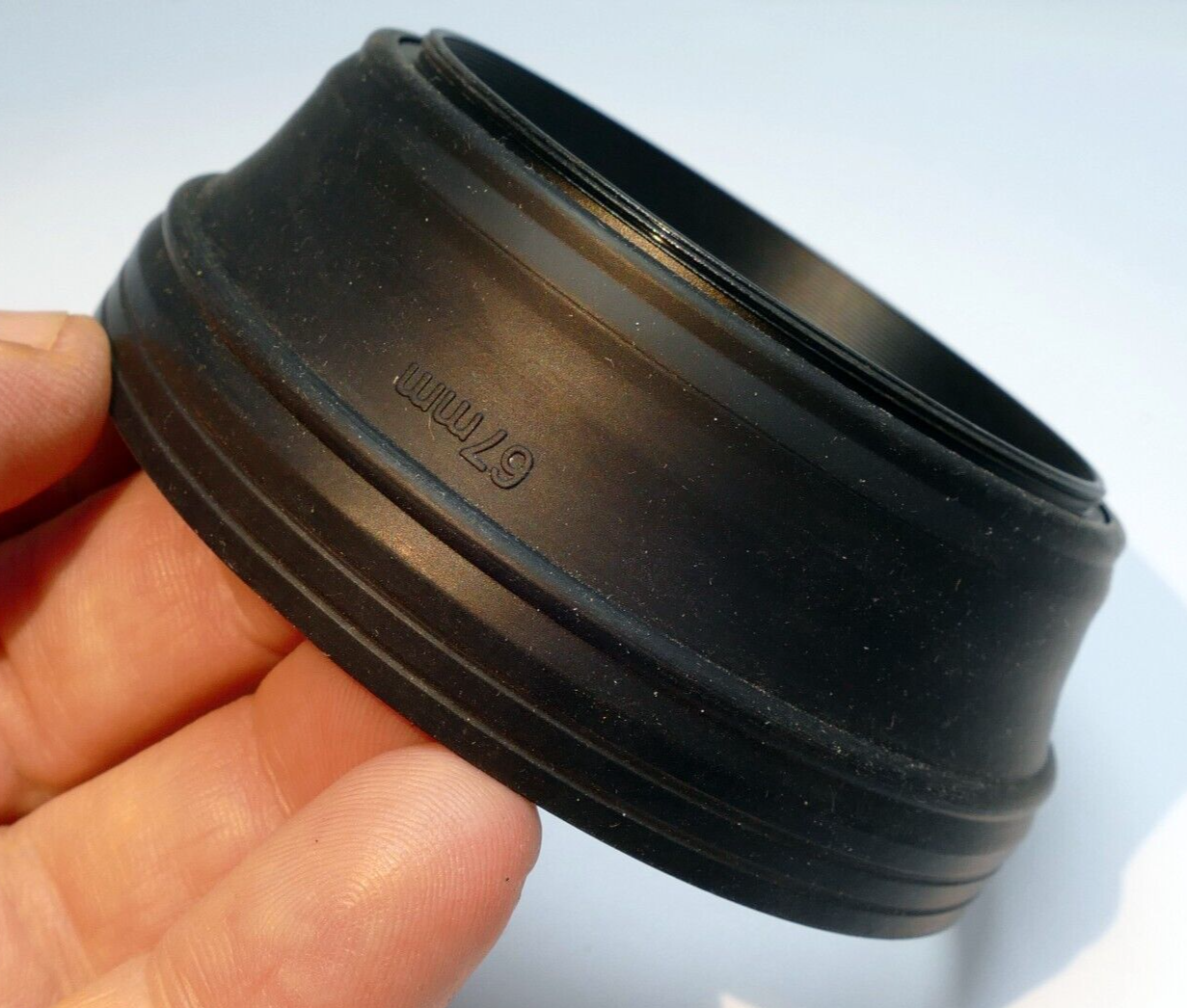 67mm Rubber Lens Hood Shade  double  threaded