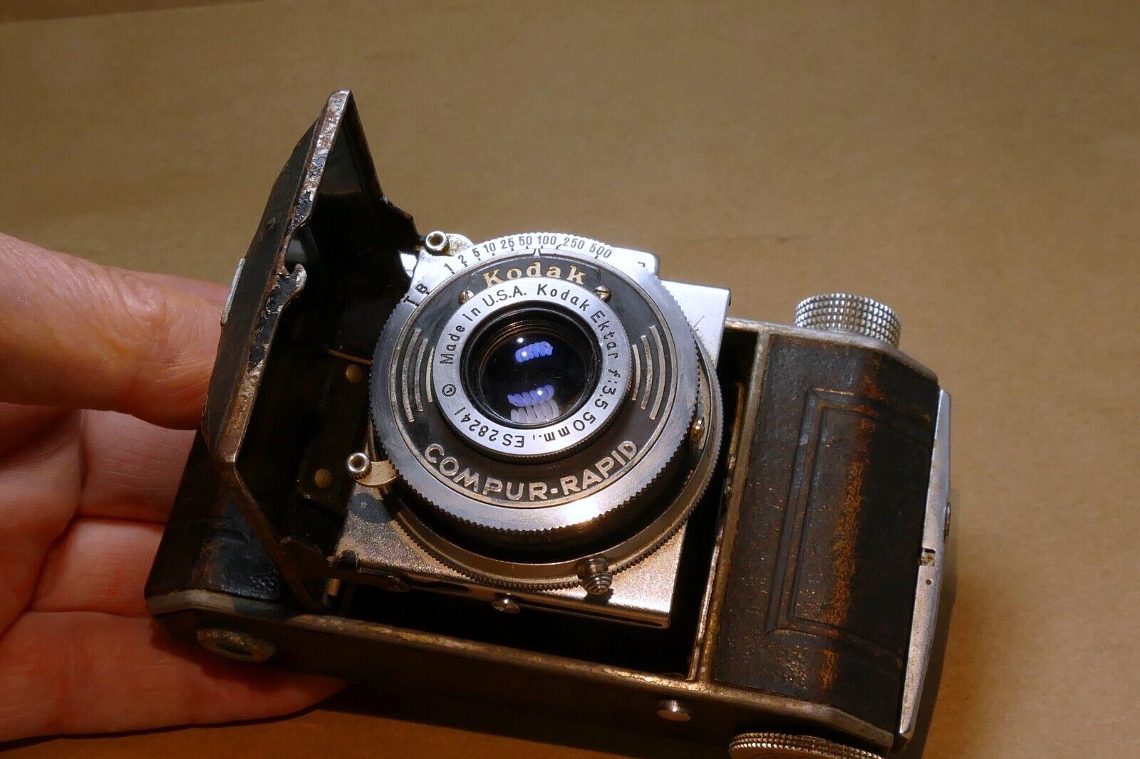 Kodak Retina I Type 126 35mm Rangefinder Camera with Ektar 5cm f/3.5 Lens AS IS