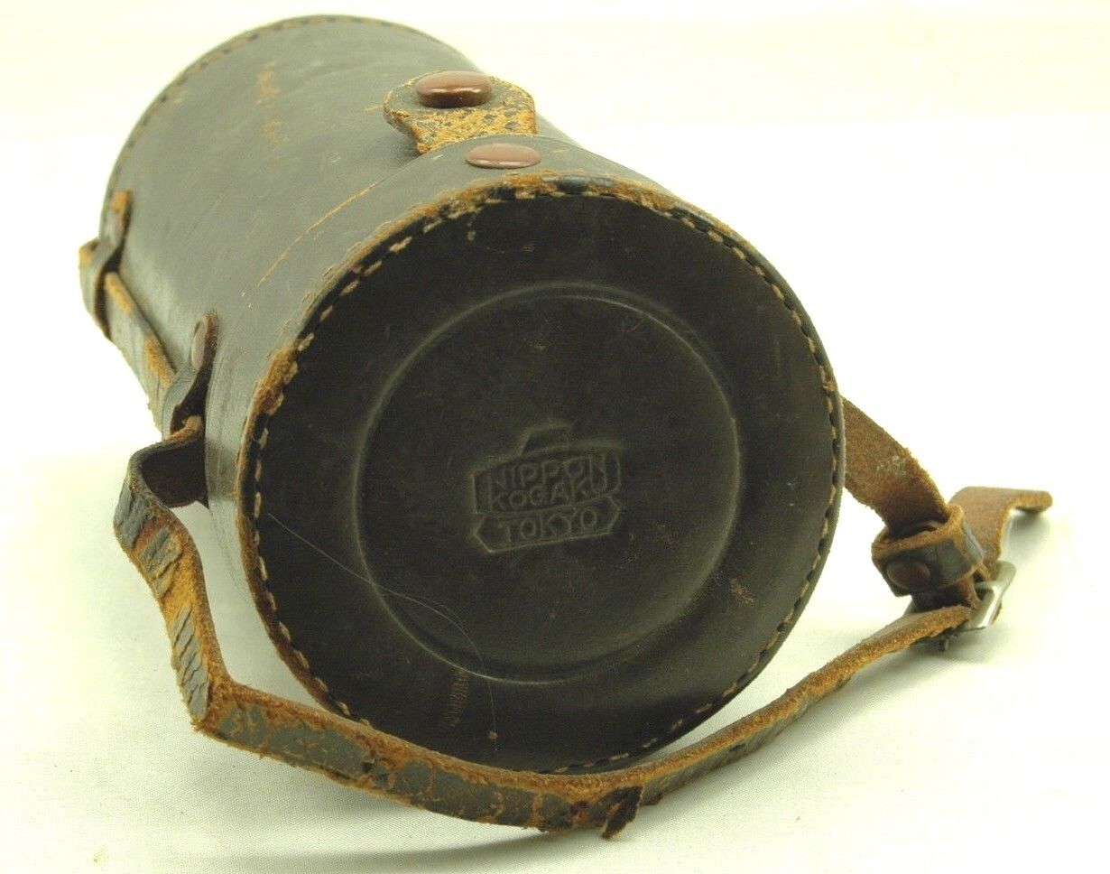 Nikon Rangefinder Nippon Kogaku Tokyo Hard Camera Lens Case 4.5" tall