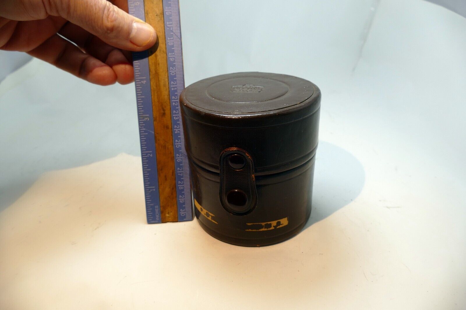 NIKON Nippon Kogaku Leather Hard Case for 28mm f2.8 f3.5 lens fits 50mm f1.8