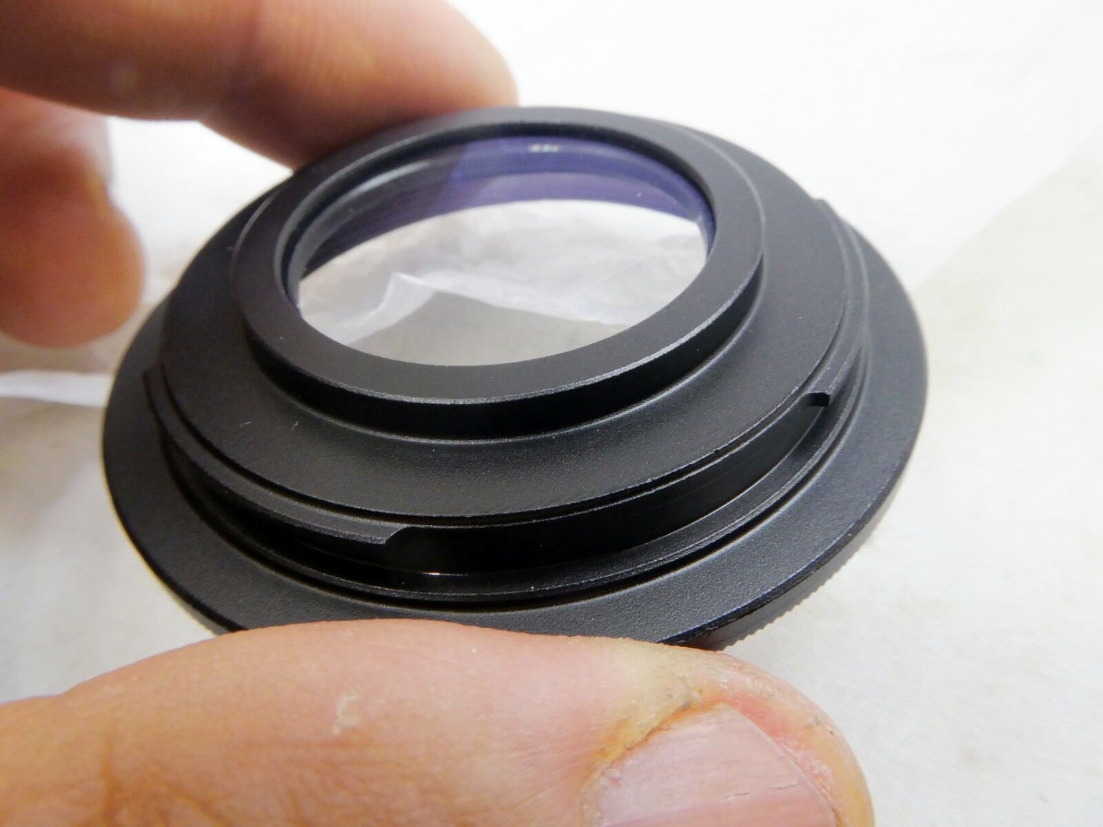 M42 Pentax screw mount Lens to Nikon F Ai-s Camera adapter Ring w Glass Infinity