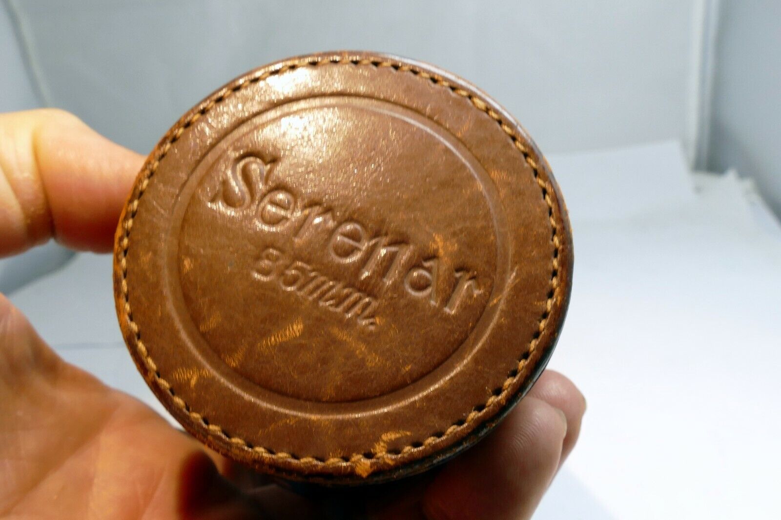 Leather Case Canon for 85mm f1.9 f2 L39  Lens rangefinder Serenar w/ strap