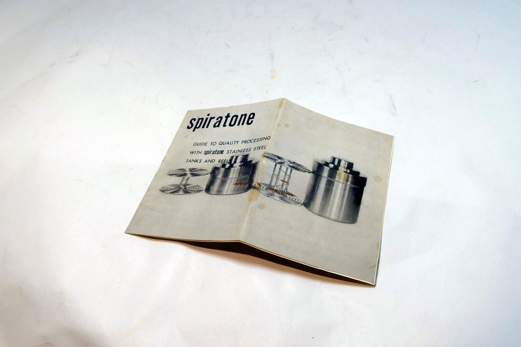Spiratone steel tank real Owner's manual  Instruction Guide E English