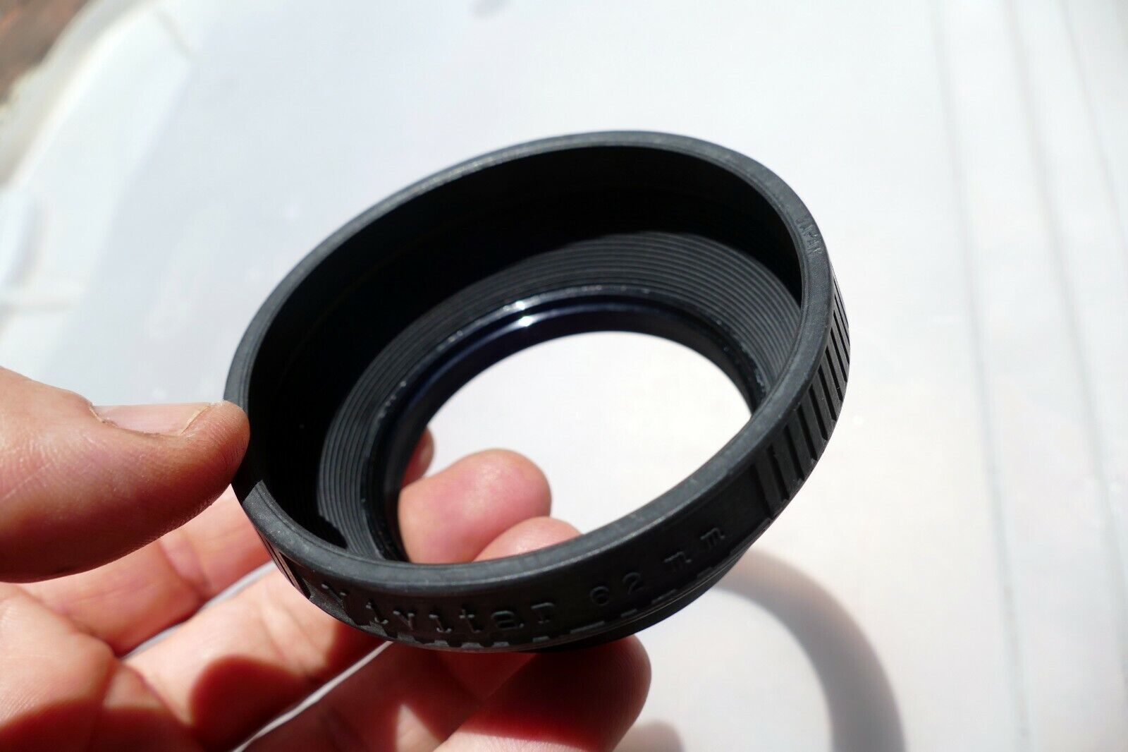 Vivitar 62mm Lens Rubber Hood shade double threaded for  telephoto zoom