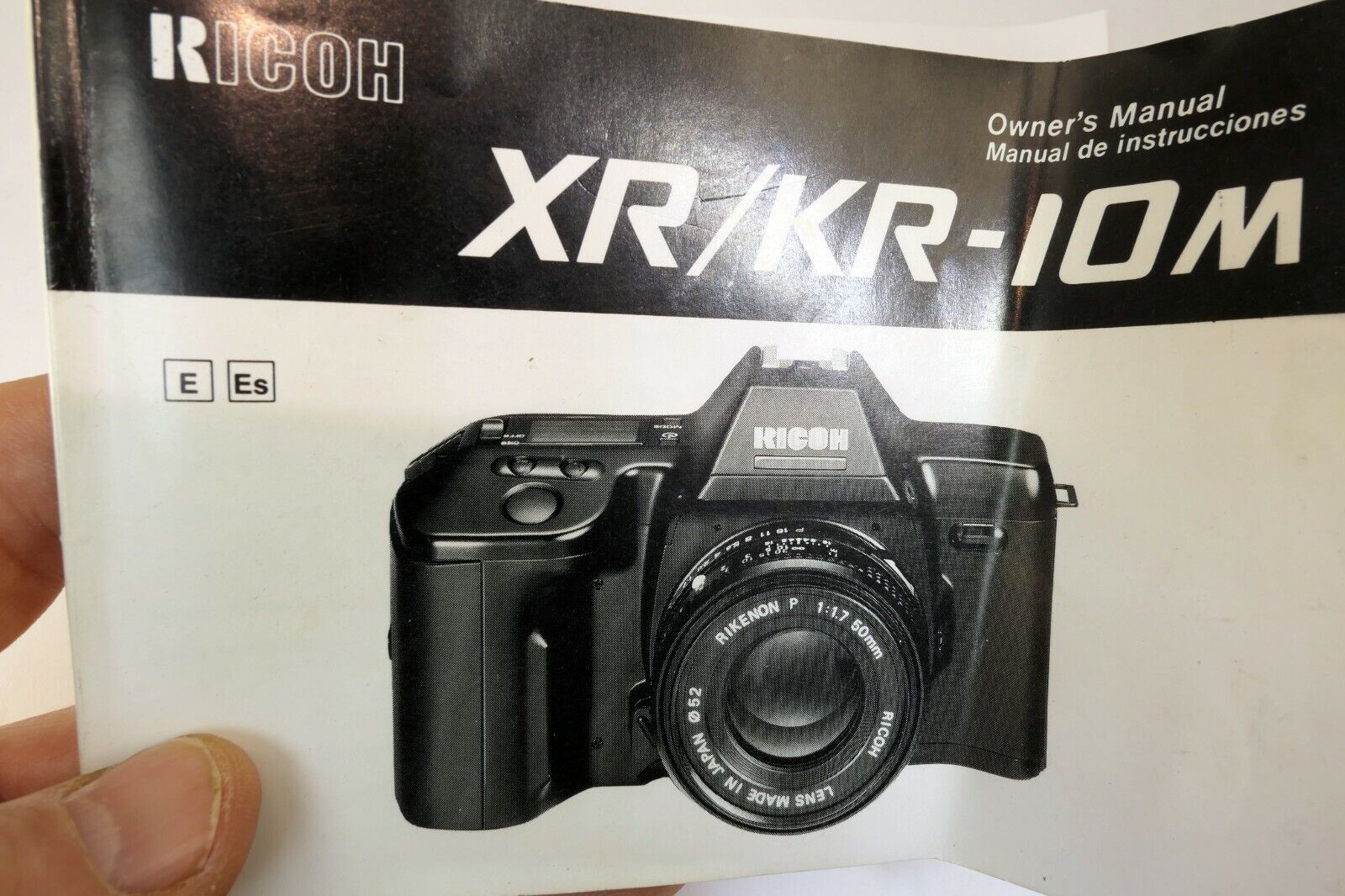 Ricoh XR KR-10M Camera Guide Owner's Manual English Espanol E ES