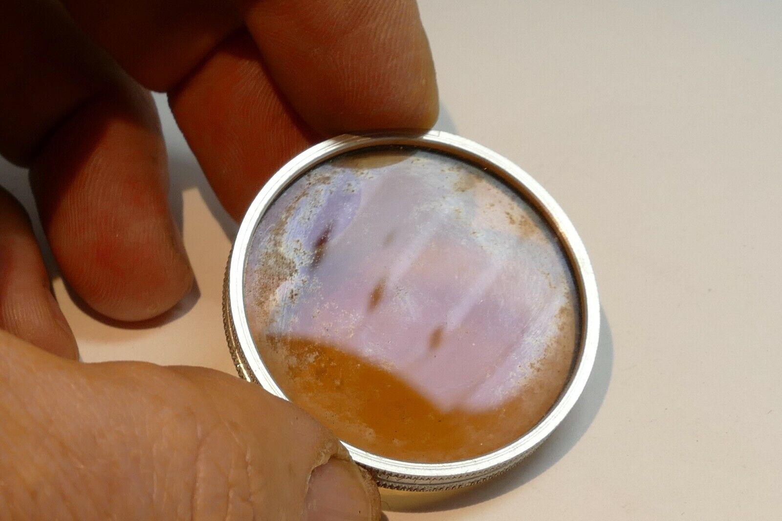 Ednalite Duraklad Chrome type A #85 warming  lens filter 42mm OD drop in type