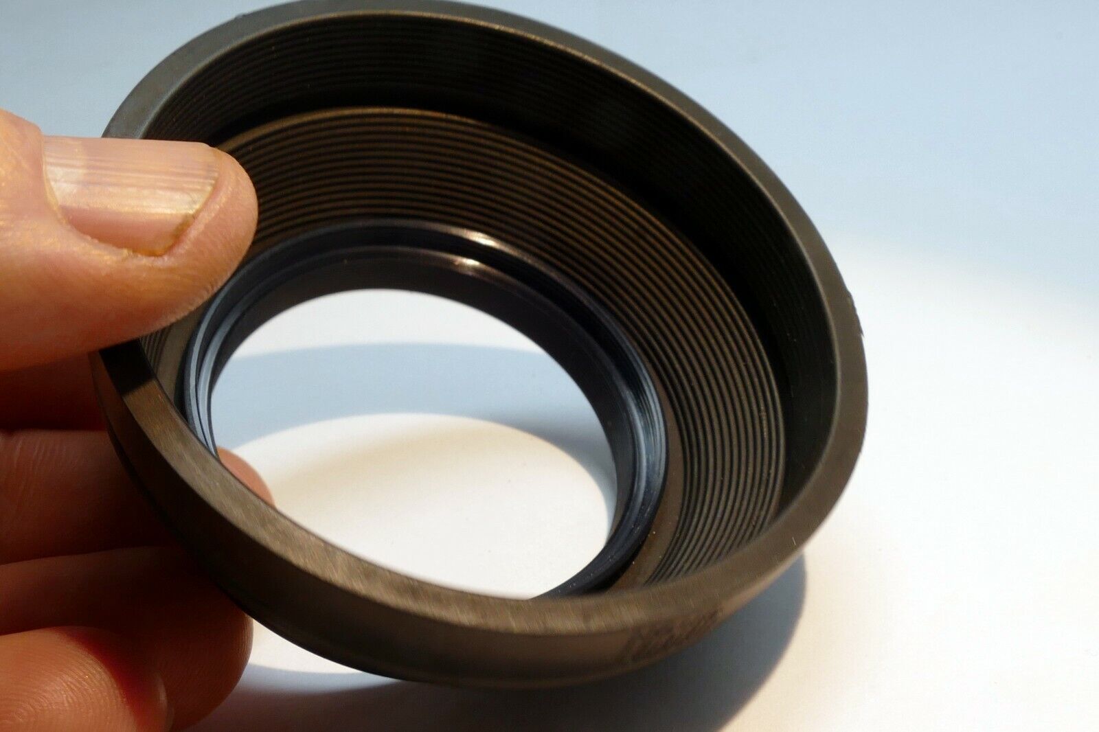 Hoya 49mm rubber lens hood shade  genuine OEM made in Japan vintage