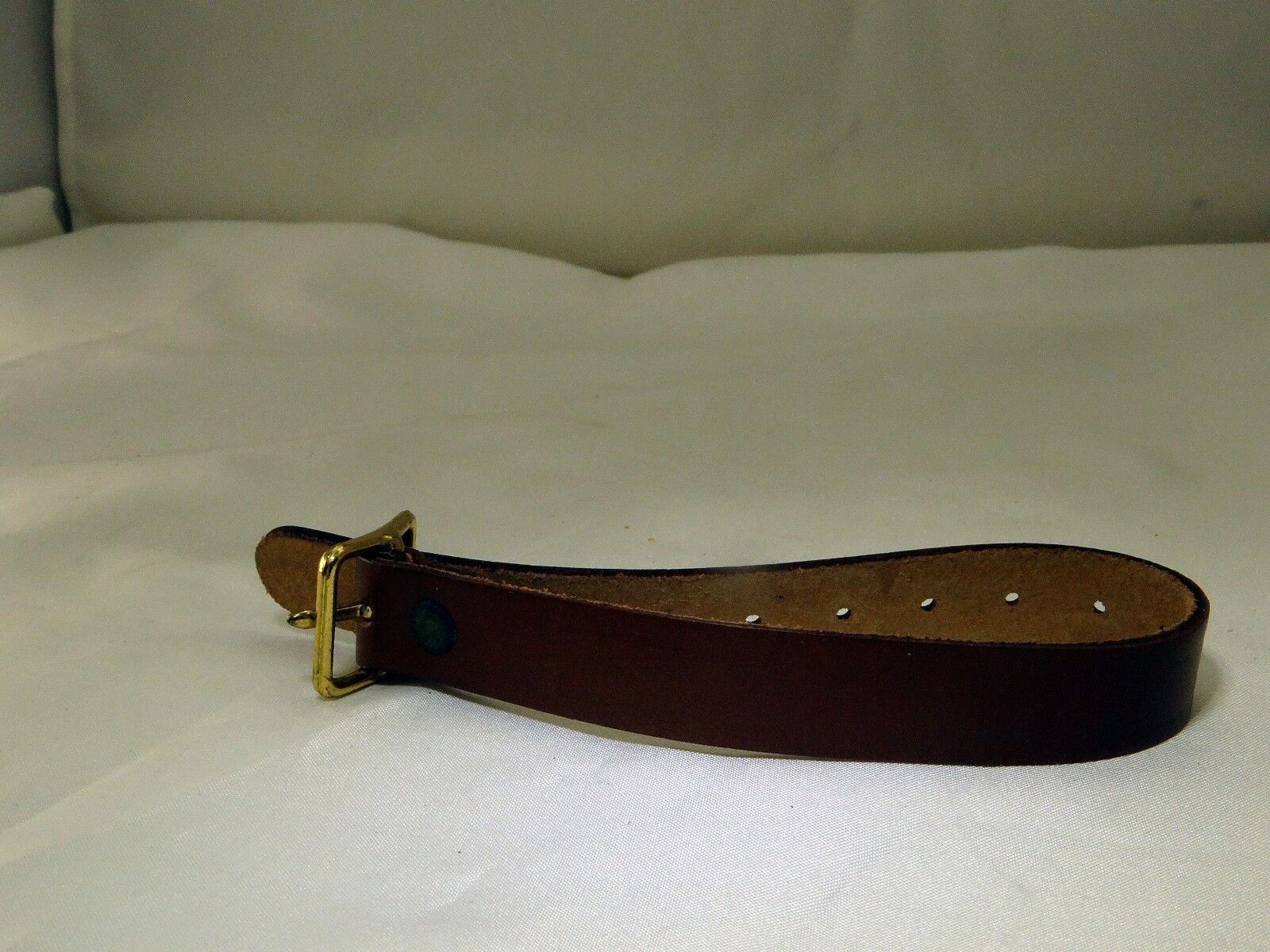 leather camera case strap 11" long  with only one buckle