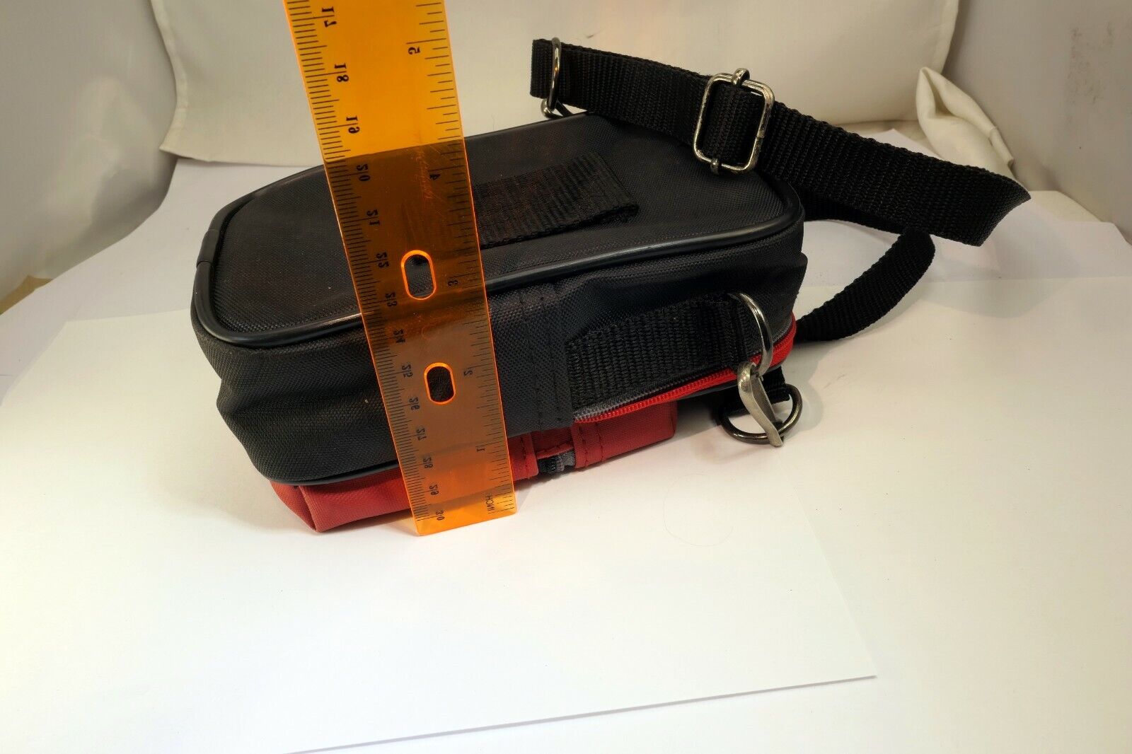 Canon 6X4" Case Powershot camera small Red-Black w/ Shoulder strap