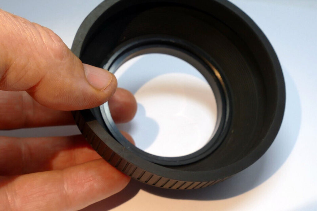 62mm Rubber Lens Hood Shade  double  threaded 3- way wide angle telephoto