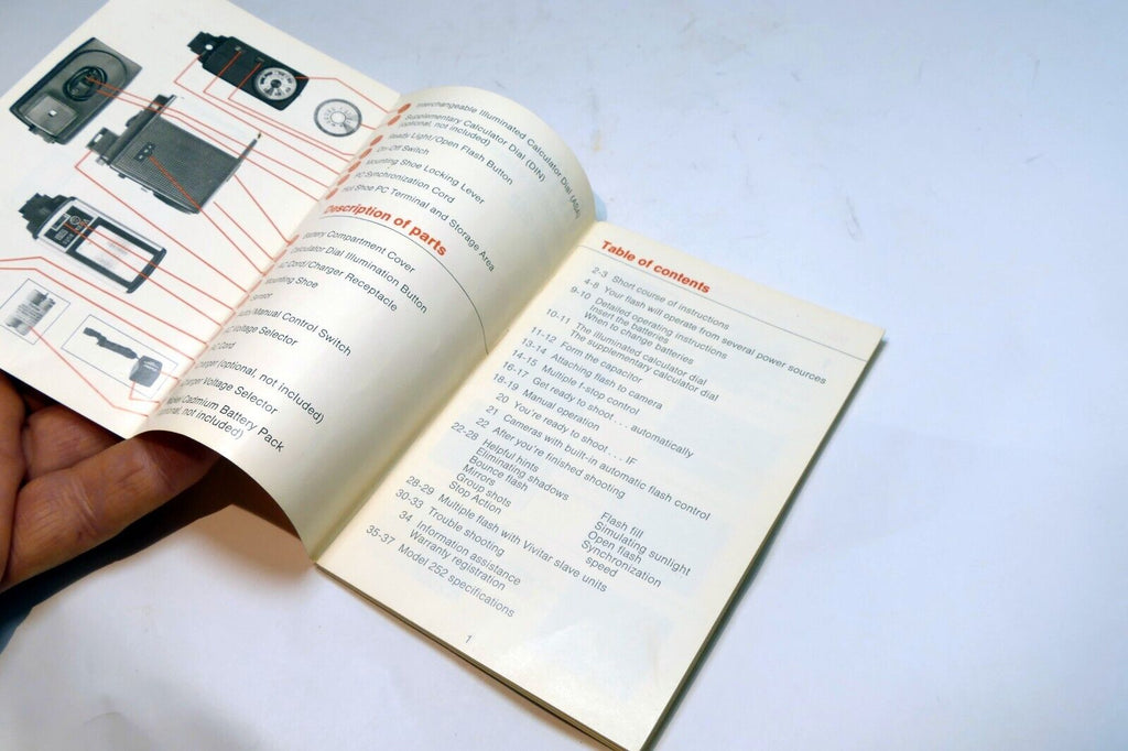 Vivitar Flash 252 Owner's manual  Instruction Guide E English