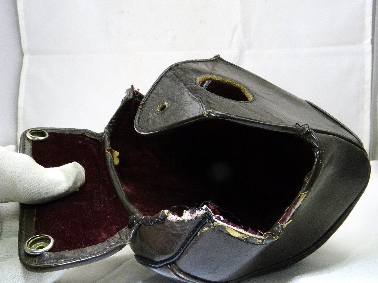 Nikon Leather ever ready case Top part only poor condition