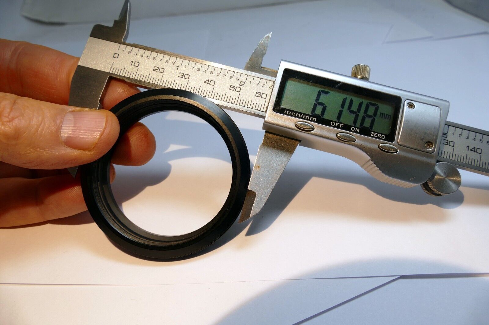 55mm lens adapter Ring to 62mm (not threaded) clamp