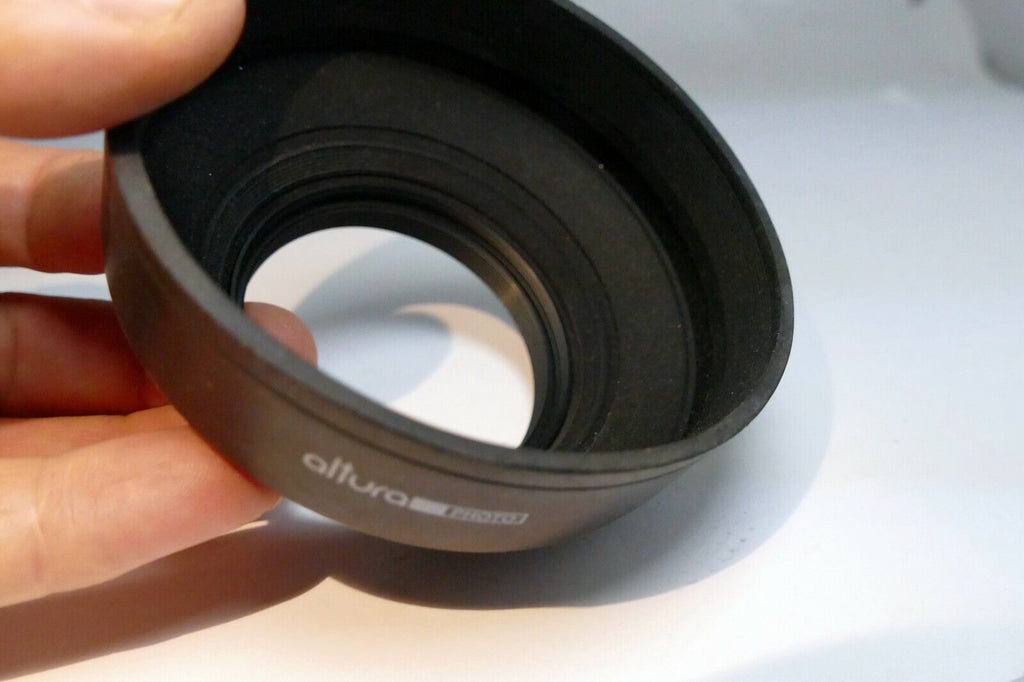 58mm rubber lens hood shade for normal Telephoto 3-qay