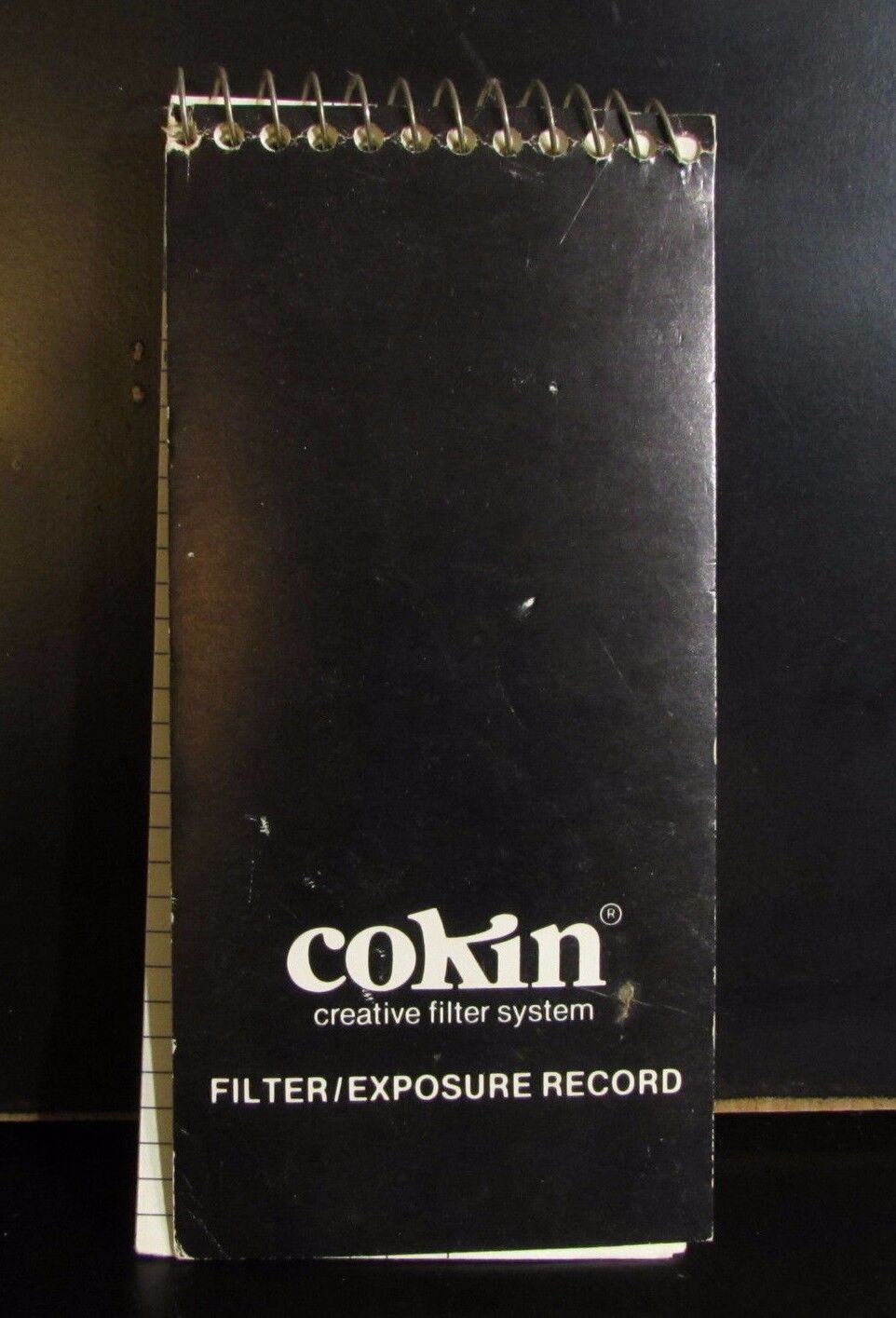 Cokin Filter / Exposure Record Note Book Genuine photography camera Vintage
