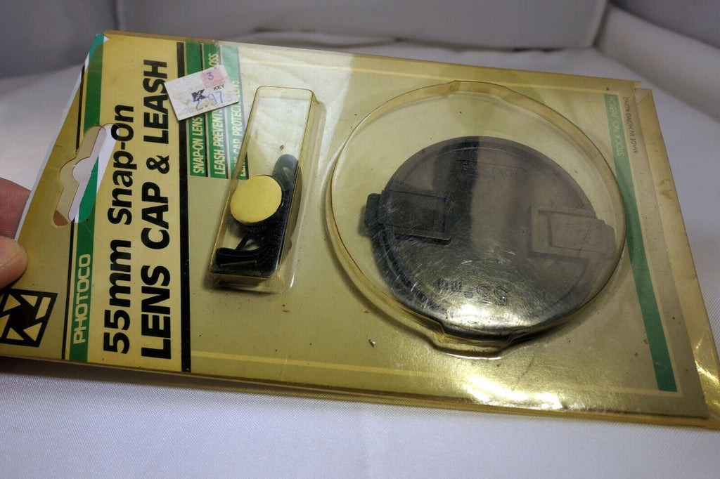 55mm Front Lens Cap  snap on type with leach keeper string P55CH