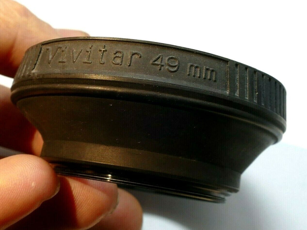 Vivitar 49mm screw in  Rubber Lens Hood Shade for 50mm f1.9 f2 f1.7