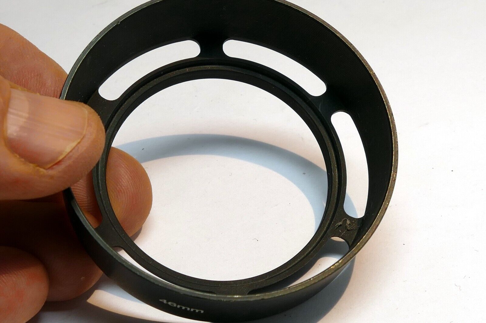 46mm Metal Lens Hood Shade threaded for Fujifilm Canon