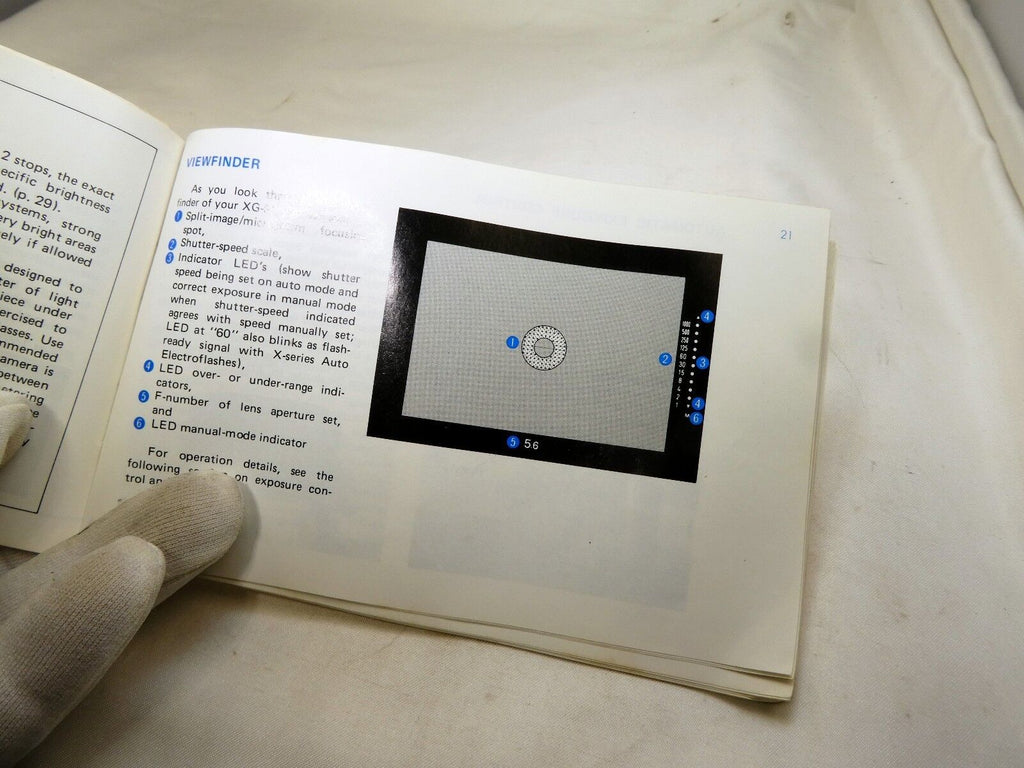 Minolta XG-M camera Instruction Guide Manual English