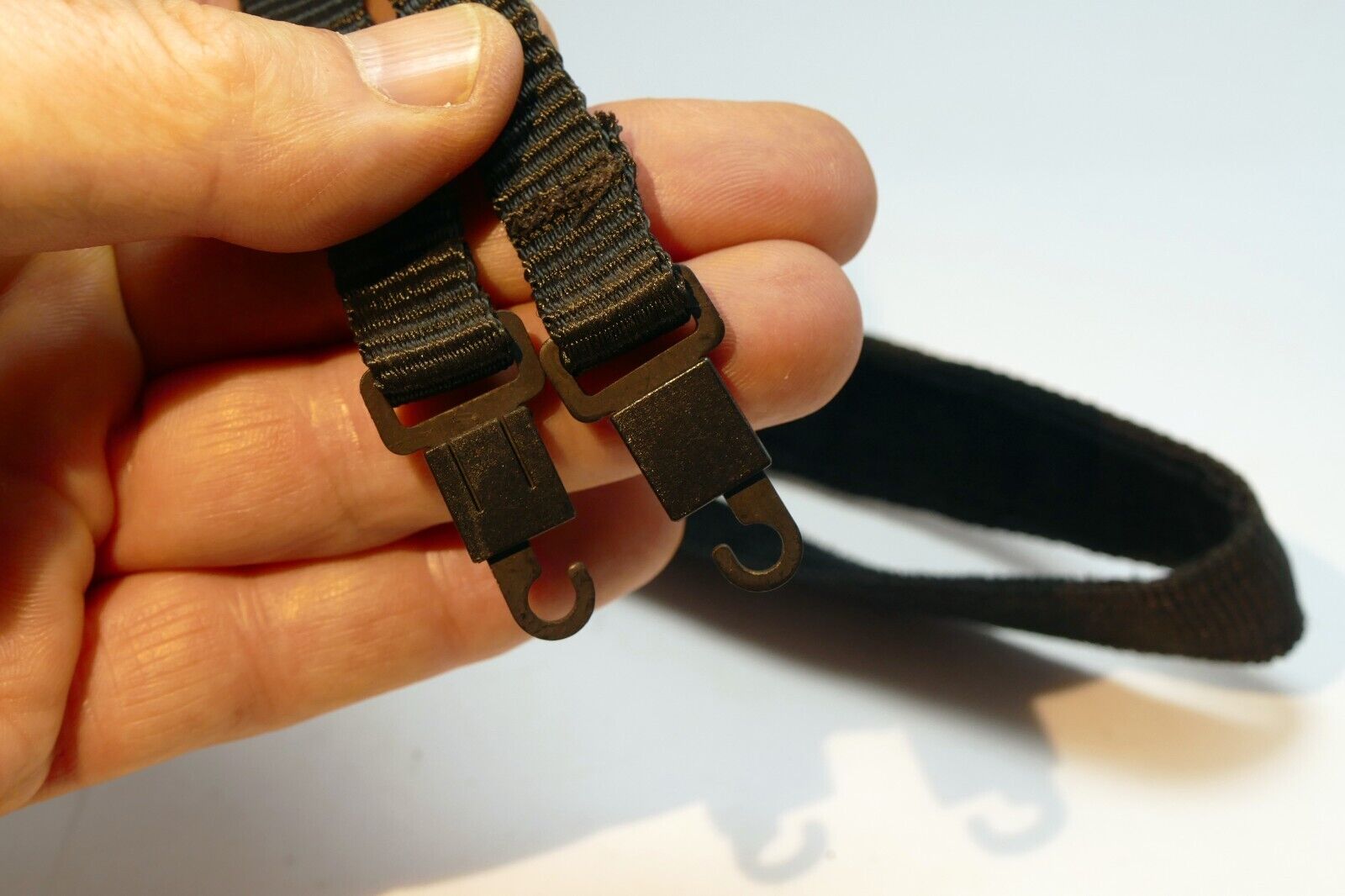 Camera Neck Strap Black snap on type with plastic hooks